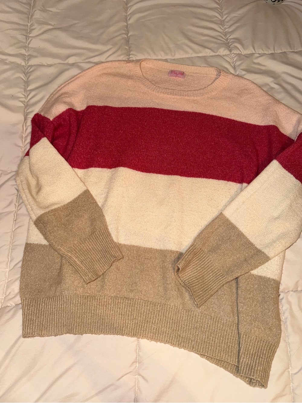 Pink Lily Colorblock Sweater
